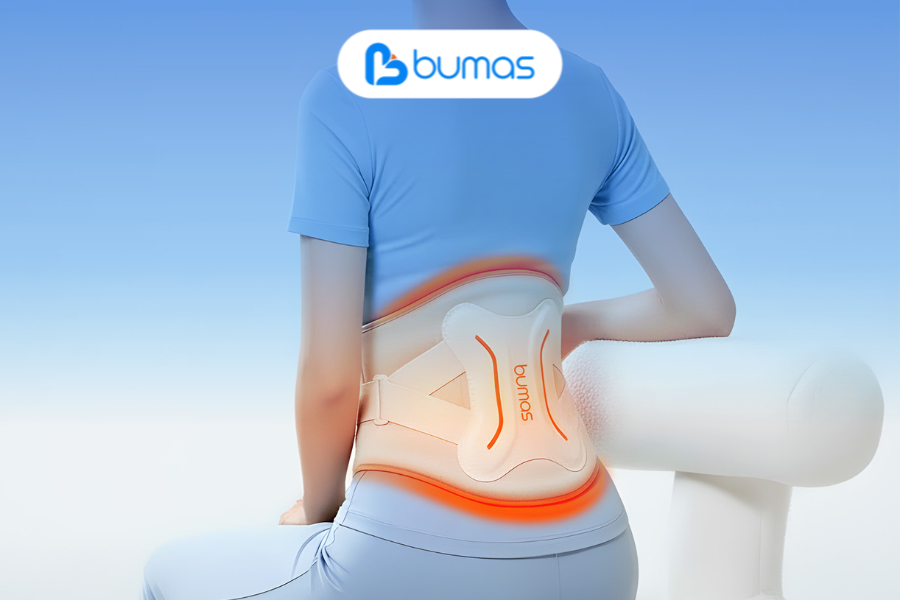 đai chườm nóng massage BUMAS M13